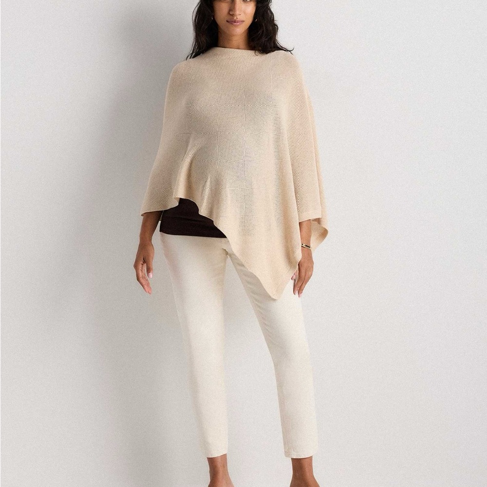 Quince lightweight cotton cashmere nursing shawl